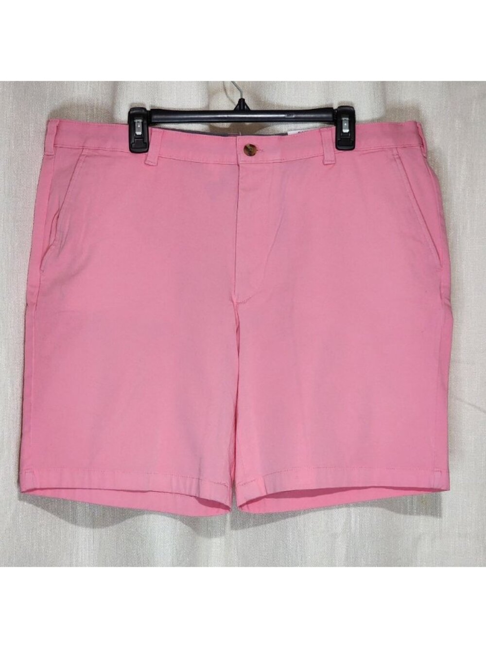 Club Room Men's Regular Fit Chino Shorts 9" 4-Way Stretch Pink Size 38 NWT
